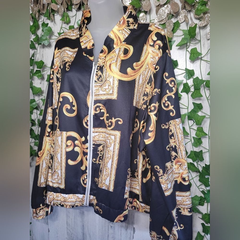 NWOT Baroque Patterned Jacket - Picture 3 of 10